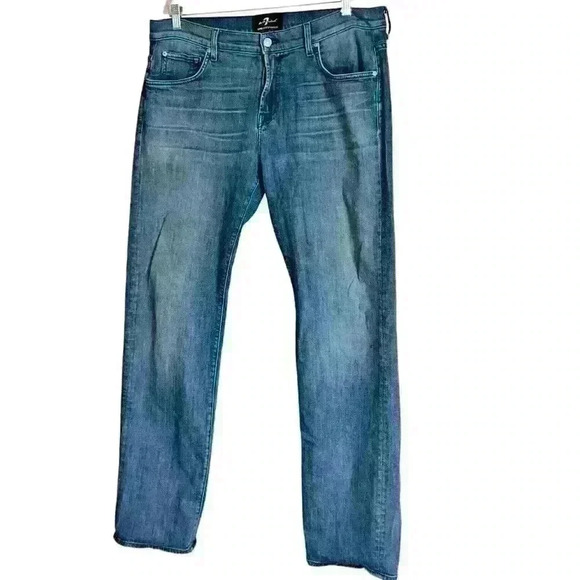 7 For All Mankind Sz 36 Austyn Straight Leg Jeans - Picture 1 of 16